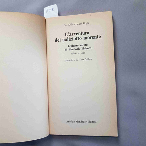 CONAN DOYLE L'ultimo saluto di Sherlock Holmes L'AVVENTURA DEL POLIZIOTTO 2