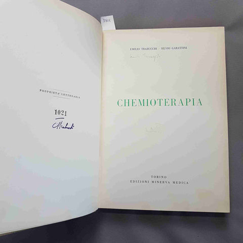 CHEMIOTERAPIA Trabucchi Garattini 1954 MINERVA MEDICA