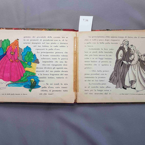 RE RANOCCHIO fiabe EDITRICE PICCOLI testo e illustrazioni M. FERRO 1950?