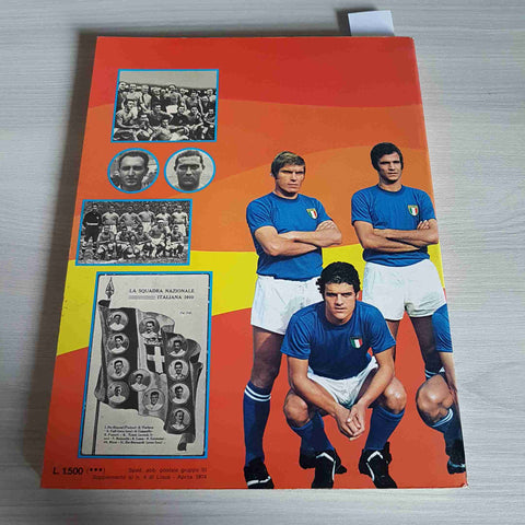 IL LIBRO AZZURRO DEL CALCIO ITALIANO Pratelli Scardillo 1974 MILANO LIBRI zoff