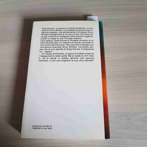 L'INCUBO fantasy horror DANIEL QUINN 1°edizione EDITRICE NORD 1991 romanzo