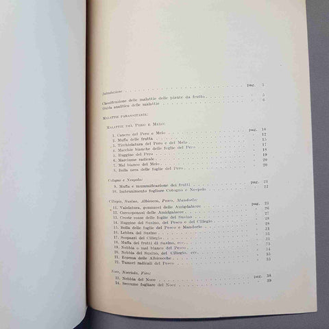 MALATTIE DELLE PIANTE DA FRUTTO 1934 FERRARIS agraria CRITTOGAME agricoltori
