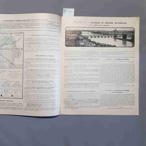 PETITE GEOGRAPHIE DU DEPARTMENT D'INDRE ET LOIRE 1964 MILLET DUPUIS Barcla Tour