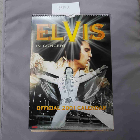 ELVIS PRESLEY CALENDARIO 2001 by DANILO CALENDARS CALENDAR VINTAGE