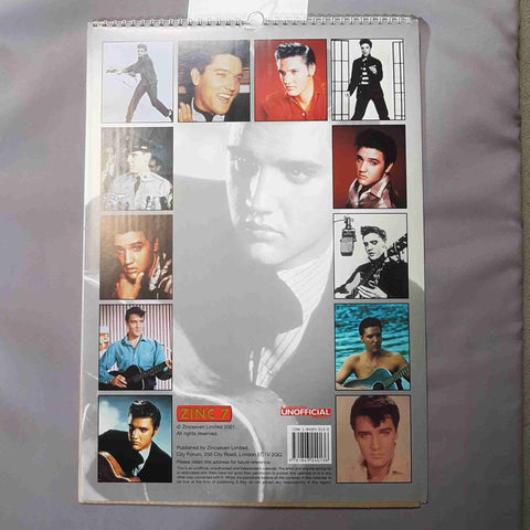 ELVIS PRESLEY CALENDARIO 2002 by ZINCSEVEN CALENDAR VINTAGE
