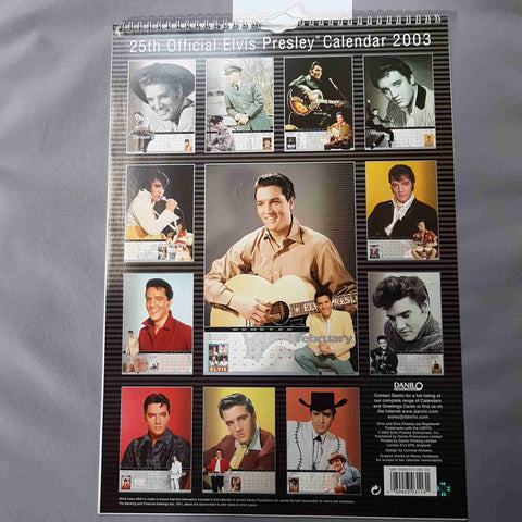 ELVIS PRESLEY CALENDARIO 2003 SILVER COLLECTION by DANILO CALENDAR VINTAGE
