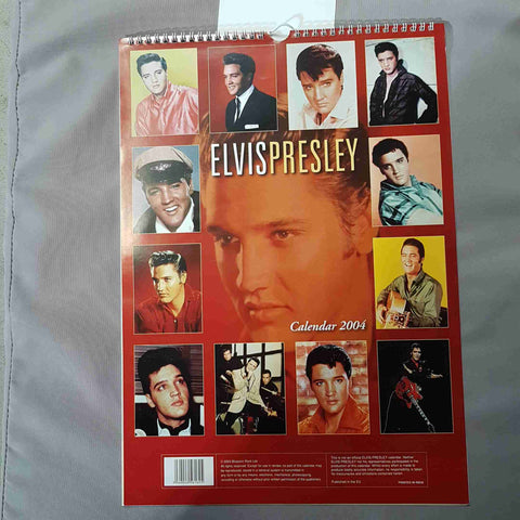 ELVIS PRESLEY CALENDARIO 2004 by BLOSSOM ROCK CALENDAR VINTAGE THE KING ROCK