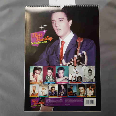ELVIS PRESLEY CALENDARIO 2005 by BLOSSOM ROCK CALENDAR VINTAGE THE KING ROCK