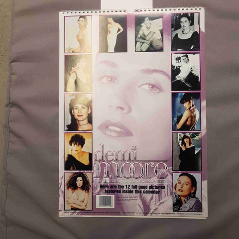 DEMI MOORE CALENDARIO 2001 by OLIVER BOOKS CALENDAR VINTAGE