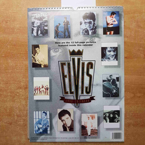 ELVIS PRESLEY CALENDAR 1998 by OLIVER BOOKS vintage CALENDARIO