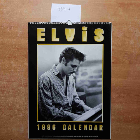 ELVIS PRESLEY CALENDAR 1996 by OLIVER BOOKS vintage CALENDARIO