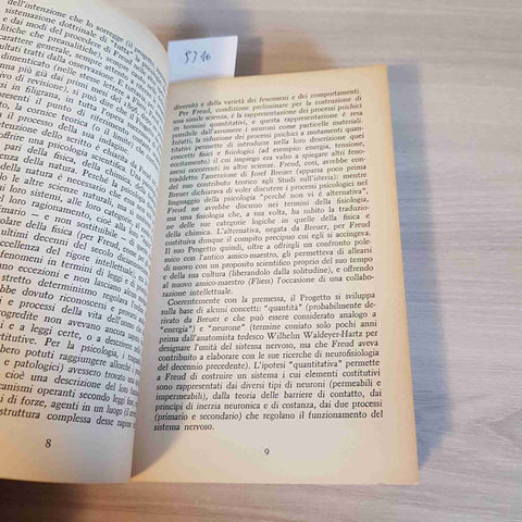 PROGETTO DI UNA PSICOLOGIA - SIGMUND FREUD - BORINGHIERI - 1976