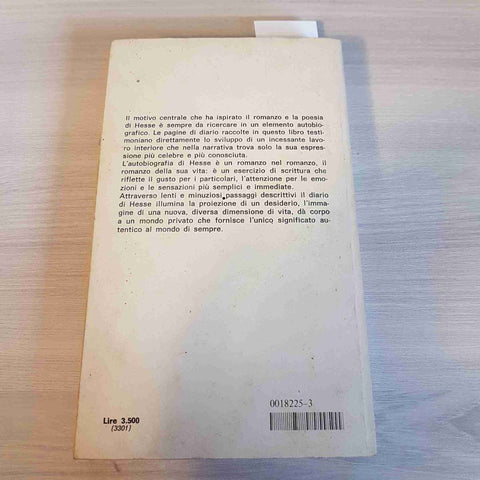 SCRITTI AUTOBIOGRAFICI - HERMANN HESSE - MONDADORI - 1980