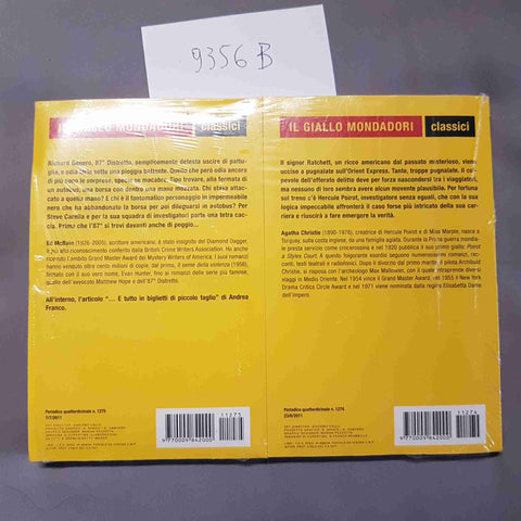 2 GIALLO MONDADORI SIGILLATI assassinio sull'orient express/date una mano 87°