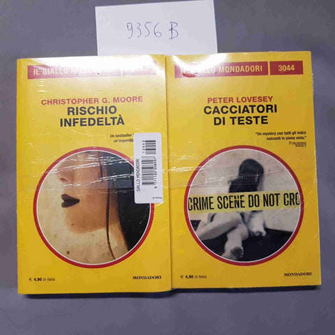 2 GIALLO MONDADORI SIGILLATI cacciatori di teste + rischio infedeltà MOORE