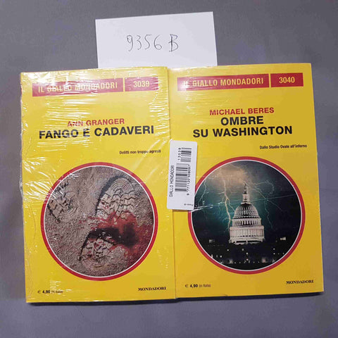 2 GIALLO MONDADORI SIGILLATI fango e cadaveri + ombre su Washington