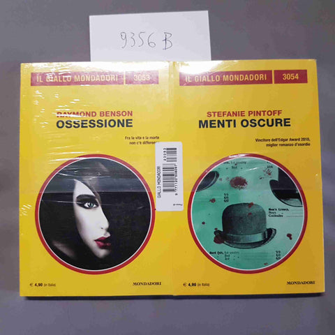 2 GIALLO MONDADORI SIGILLATI ossessione + menti oscure BENSON PINTOFF