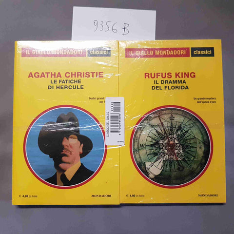 2 GIALLO MONDADORI SIGILLATI le fatiche di Hercule + il dramma della florida