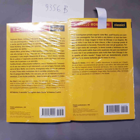 2 GIALLO MONDADORI SIGILLATI Nero Wolfe non crede agli alibi/morire è un pò part