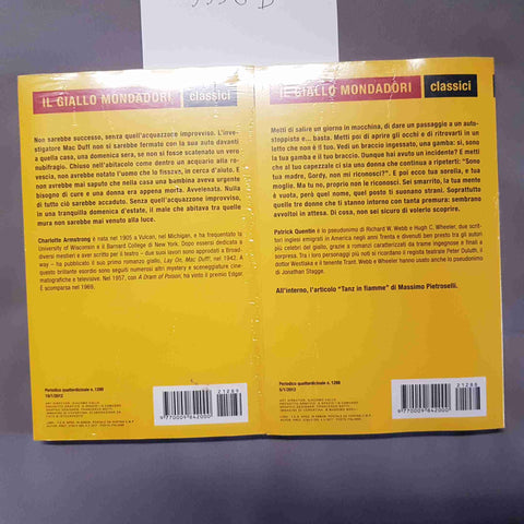 2 GIALLO MONDADORI SIGILLATI cerco me stesso + la morte tutta d'un fiato