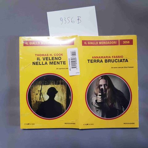 2 GIALLO MONDADORI SIGILLATI il veleno nella mente + terra bruciata COOK FASSIO