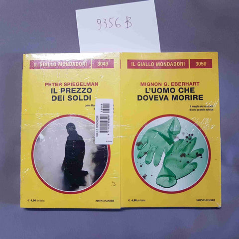 2 GIALLO MONDADORI SIGILLATI il prezzo dei soldi + l'uomo che doveva morire