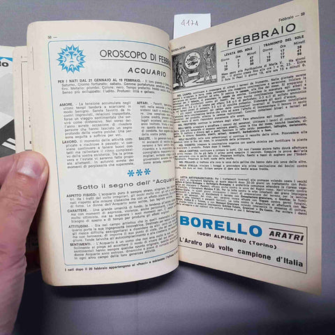 BARBA NERA DI FOLIGNO per l'anno bisestile 1968 CAMPI EDITORE pubblicità epoca