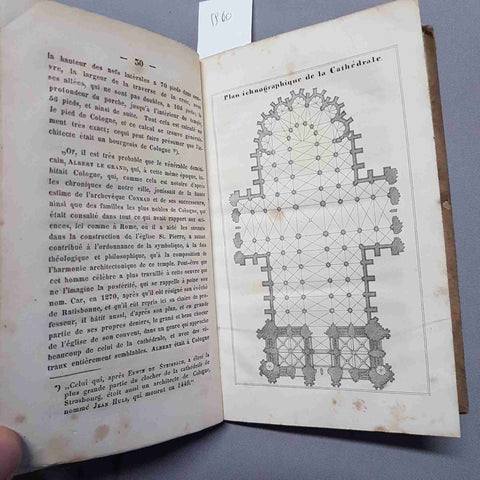 LA CATHEDRALE DE COLOGNE 1855 description archeologico historique M.J. DE NOEL