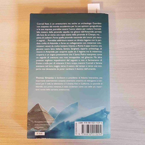 LA PIRAMIDE DI ATLANTIDE romanzo avventura THOMAS GREANIAS - TEA - 2007
