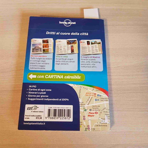 MADRID POCKET - LONELY PLANET EDT edizione italiana 2016 con mappa estraibile