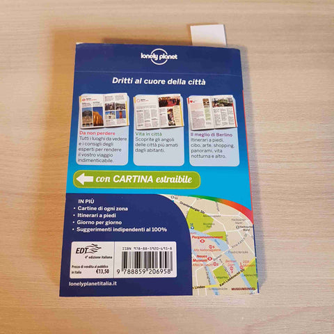 BERLINO POCKET - LONELY PLANET EDT edizione italiana 2016 con cartina estraibile