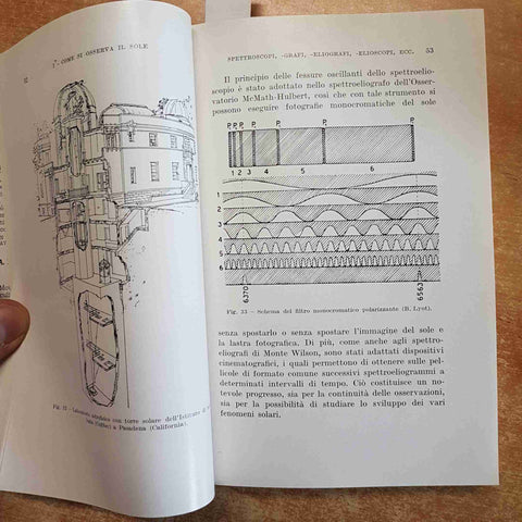 IL SOLE - Giorgio Abetti 2°ED. HOEPLI 1952 astronomia 238 illustrazioni