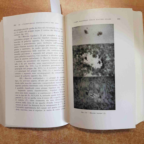 IL SOLE - Giorgio Abetti 2°ED. HOEPLI 1952 astronomia 238 illustrazioni