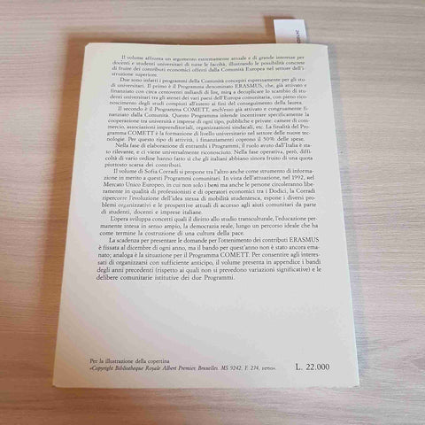 ERASMUS E COMETT autografato da SOFIA CORRADI - BULZONI EDITORE - 1988