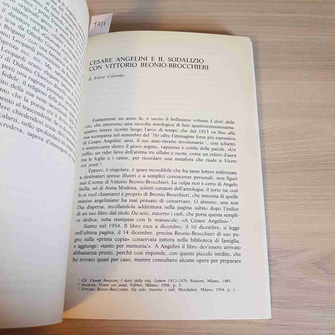 PER CESARE ANGELINI STUDI E TESTIMONIANZE - LE MONNIER - 1986 pavia