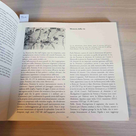 LA VIA POSTUMIA PIERLUIGI TOZZI GUARDAMAGNA EDITORE 1999 pavia pavese oltrepo'