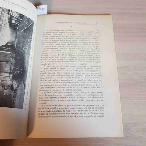LA PNEUMOCONIOSI NEI LAVORATORI PORTUALI - BOGETTI - MEDICINA SOCIALE - 1964