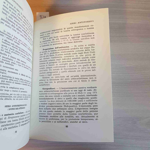 MALATTIE INFETTIVE sieri vaccini PARISH 1962 ISTITUTO SIEROTERAPICO MILANESE