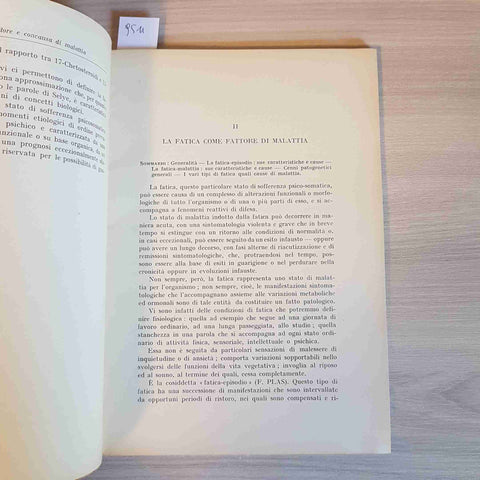 LA FATICA QUALE FATTORE E CONCAUSA DI MALATTIA Salvatore Garozzo 1964 medicina
