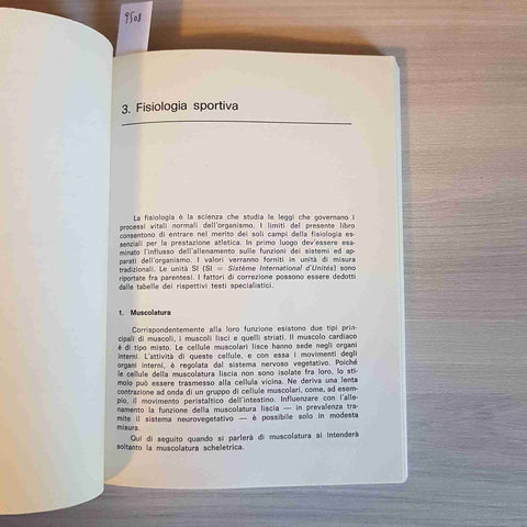 MEDICINA SPORTIVA medici allenatori sportivi WOLFGANG HEIPERTZ 1981 MEDITERRANEE