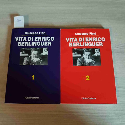 VITA DI ENRICO BERLINGUER 2 volumi GIUSEPPE FIORI 1992 L'UNITA' LATERZA PCI