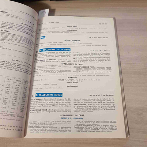 TERME E ACQUE D'ITALIA 1970 EPAR cure idropiniche termali BOARIO SALSOMAGGIORE