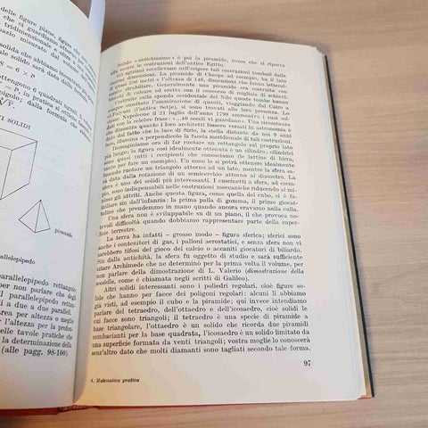 MATEMATICA PRATICA PER TUTTI - SPANO - DE VECCHI - 1966