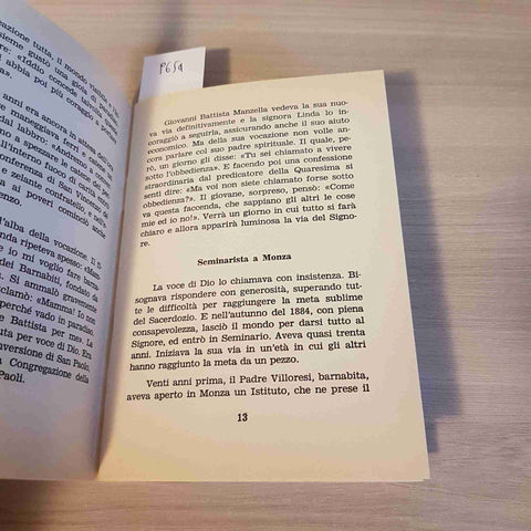 IL SIGNOR MANZELLA APOSTOLO DELLA SARDEGNA - PAOLO CARTA 1960 cagliari