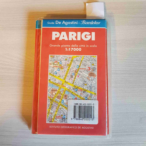 PARIGI - DE AGOSTINI BAEDEKER CON PIANTA DELLA CITTA' 1988