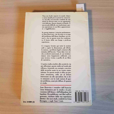 EDIPO ED ELETTRA - RAPPORTO SULL'INCESTO - JEAN RENVOIZE 1987 LYRA LIBRI