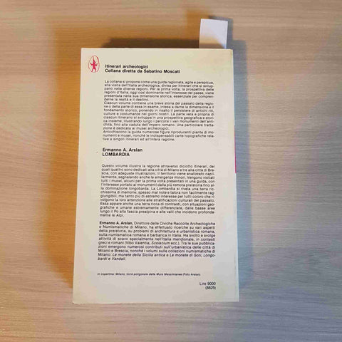 LOMBARDIA itinerari archeologici ERMANNO A. ARSLAN - NEWTON COMPTON - 1982
