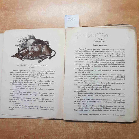 IL LIBRO DELLA IV CLASSE ELEMENTARE 1938 LETTURE libreria dello stato Roma XVII