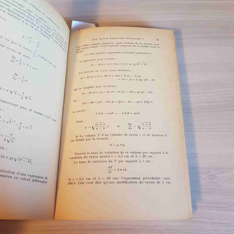 LE CALCUL INTEGRAL ET DIFFERENTIEL a la portee de touts - THOMPSON 1959 DUNOD