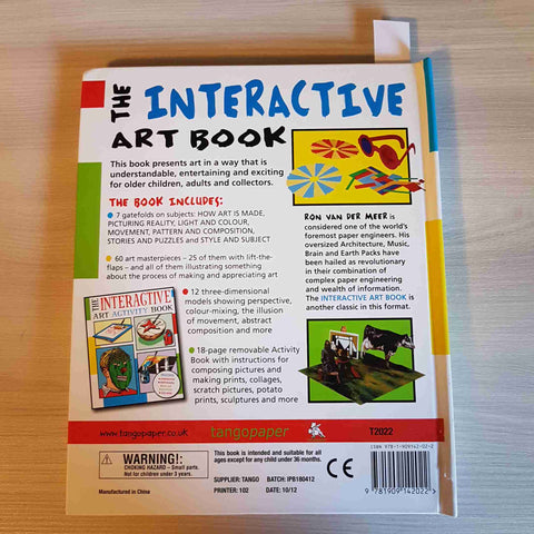 THE INTERACTIVE ART BOOK - DER MEER, WHITFORD 2012 TANGO PAPER libro interattivo